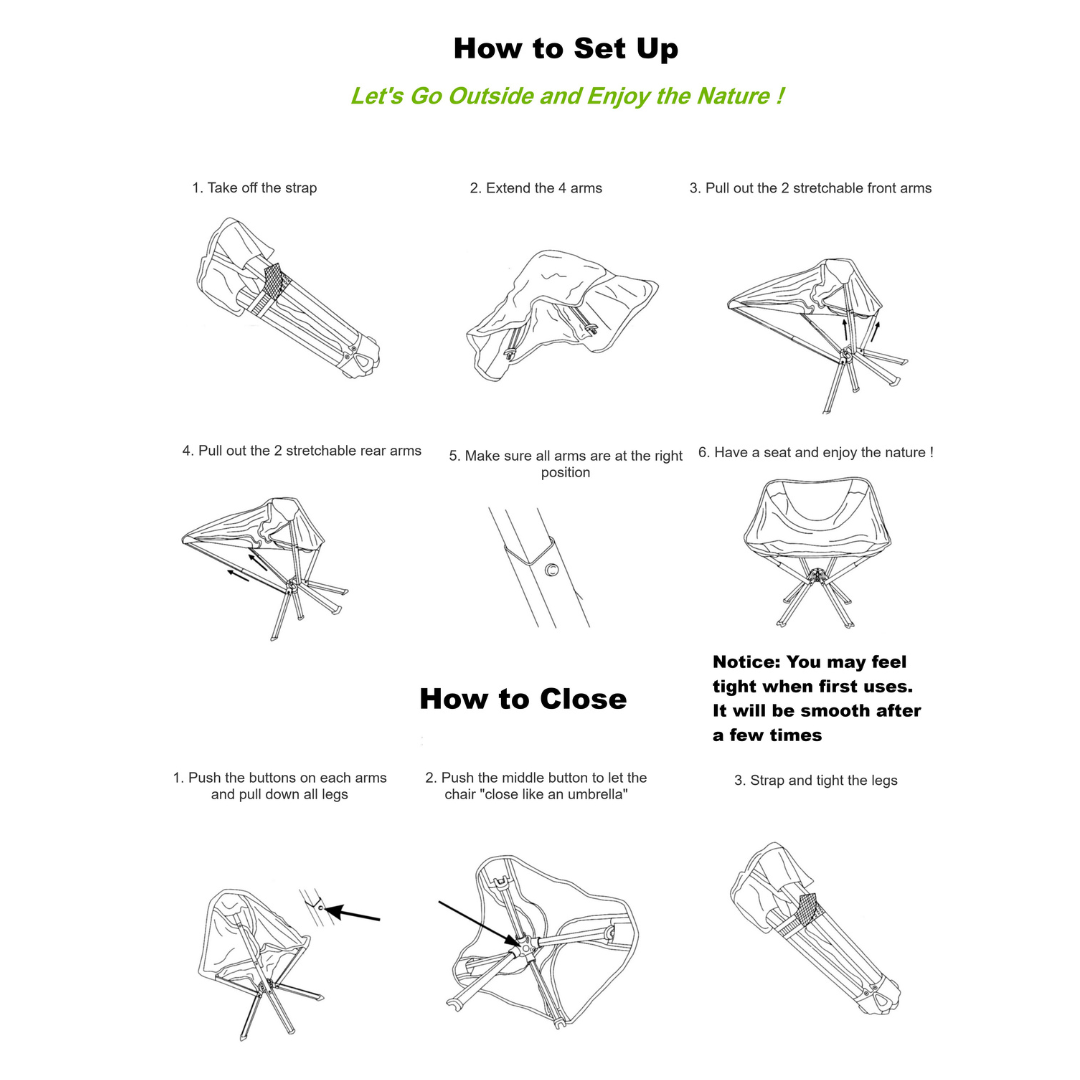 HAMI Portable Chair - SML/MED