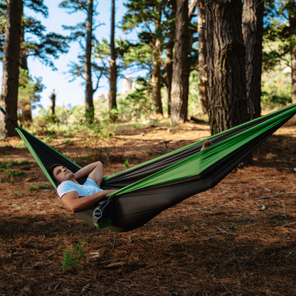 HAMI Dark Forest - Recycled Hammock with straps
