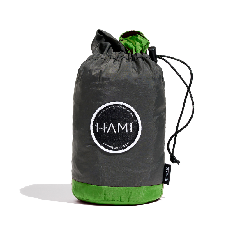 HAMI Dark Forest - Recycled Hammock with straps
