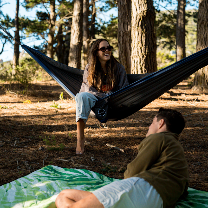 HAMI Dark Sea - Recycled Hammock with straps