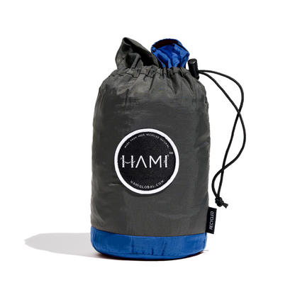 HAMI Dark Sea - Recycled Hammock with straps