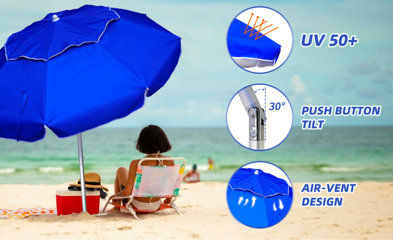 HAMI Beach Umbrella (blue)