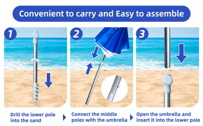 HAMI Beach Umbrella (blue)