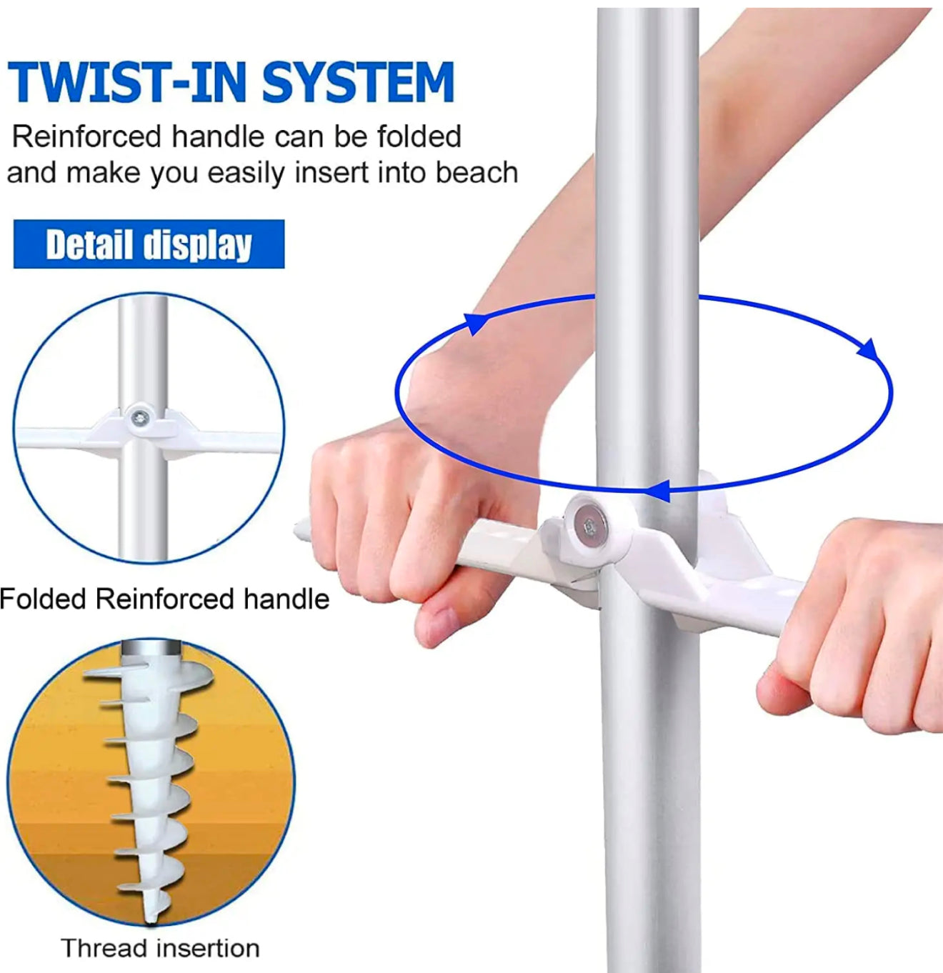 HAMI Beach Umbrella (blue)