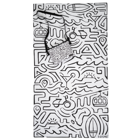 Urban Doodle - Sand Free Beach Towel (Large)