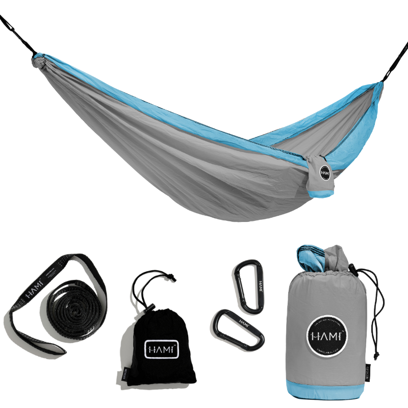 HAMI Sea Mist - Recycled Hammock with straps