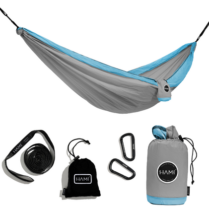 HAMI Sea Mist - Recycled Hammock with straps