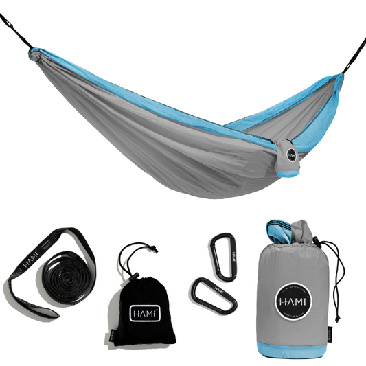 HAMI Sea Mist - Recycled Hammock with straps