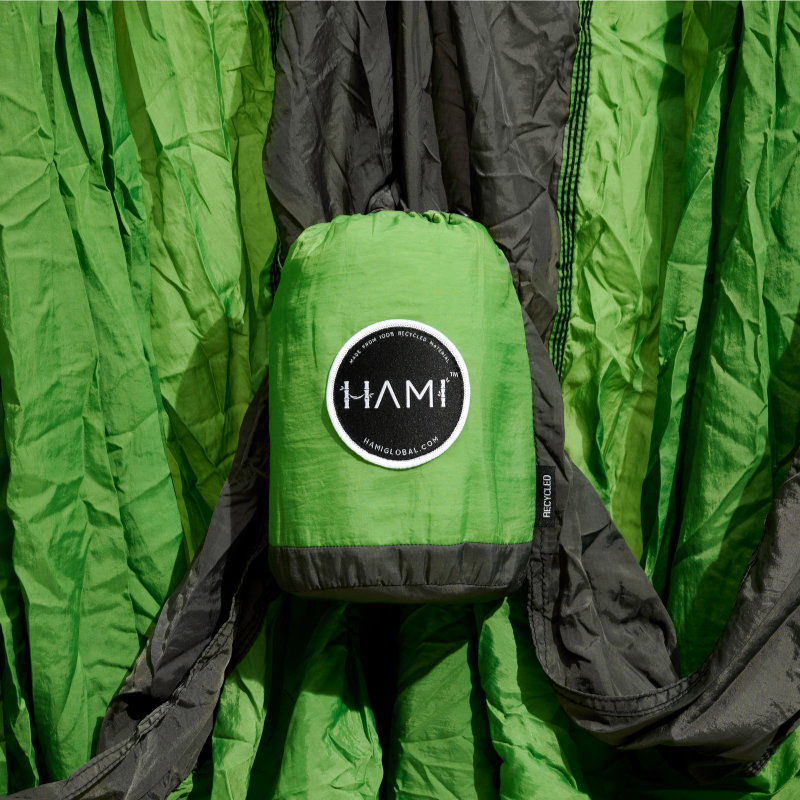 HAMI Evergreen - Recycled Hammock with straps