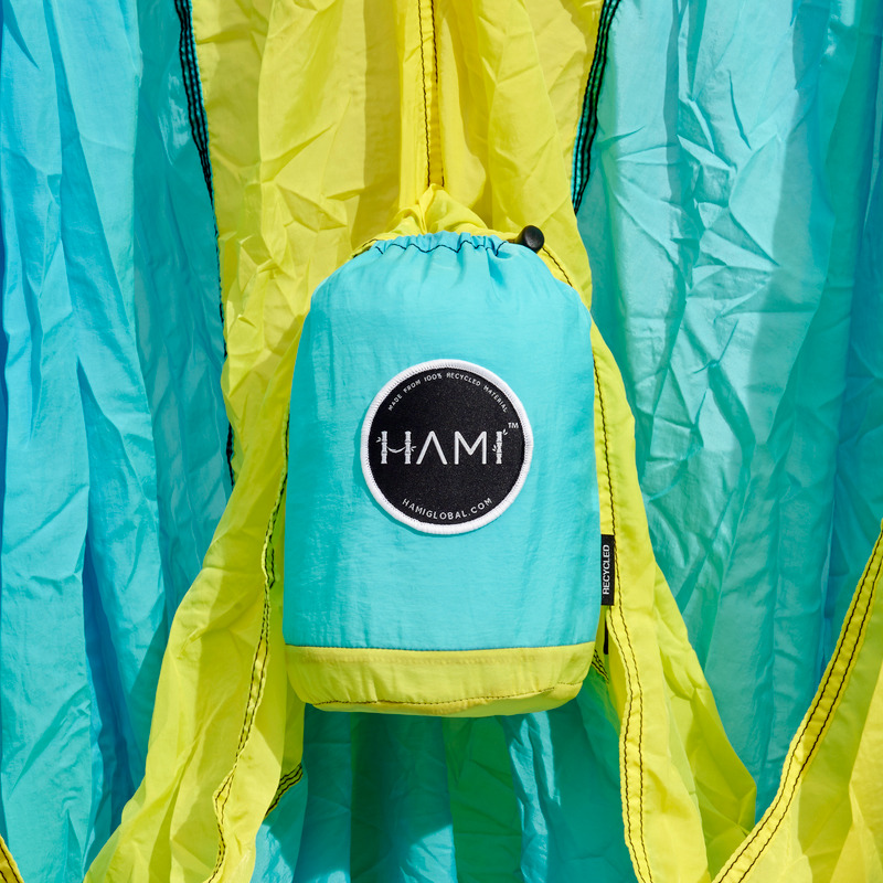 HAMI Ocean - Recycled Hammock with straps
