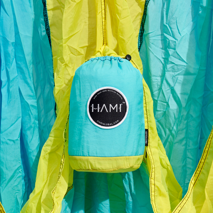 HAMI Ocean - Recycled Hammock with straps